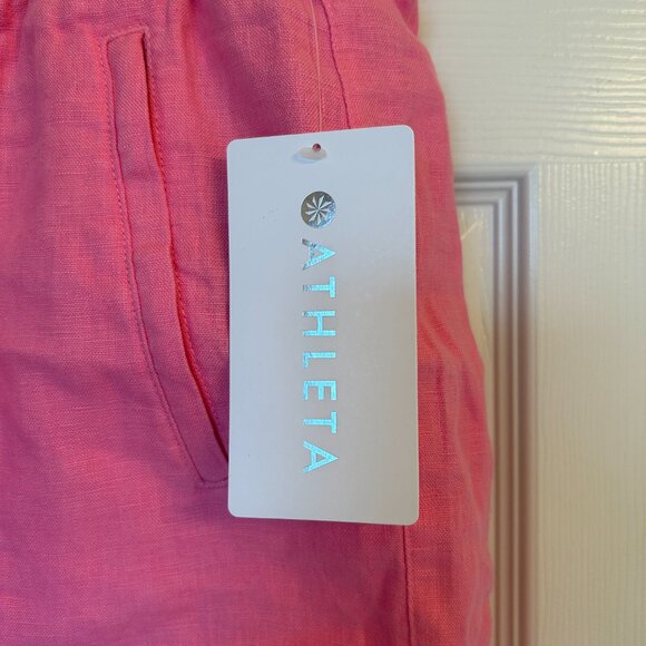 Athleta Retreat Linen Short - Pink - Size M  (NWT) - Picture 8 of 9